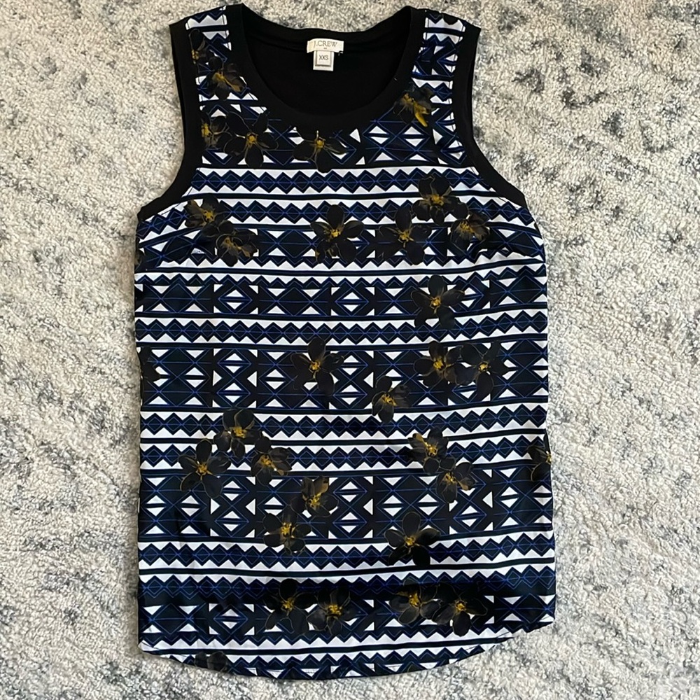 J. Crew mercantile printed tank top